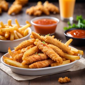 Kids 6pcs Chicken Nuggets, Small Chips & Kids Juice